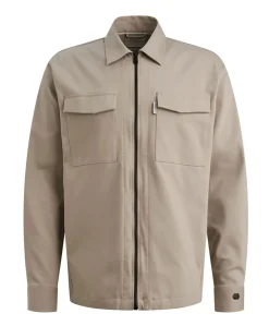Heren overshirt beige