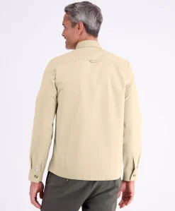 Heren overshirt beige