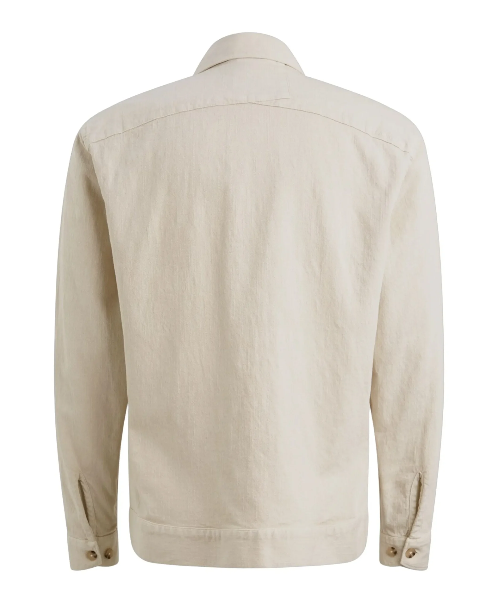 Heren overshirt beige