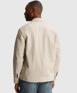 Heren overshirt beige