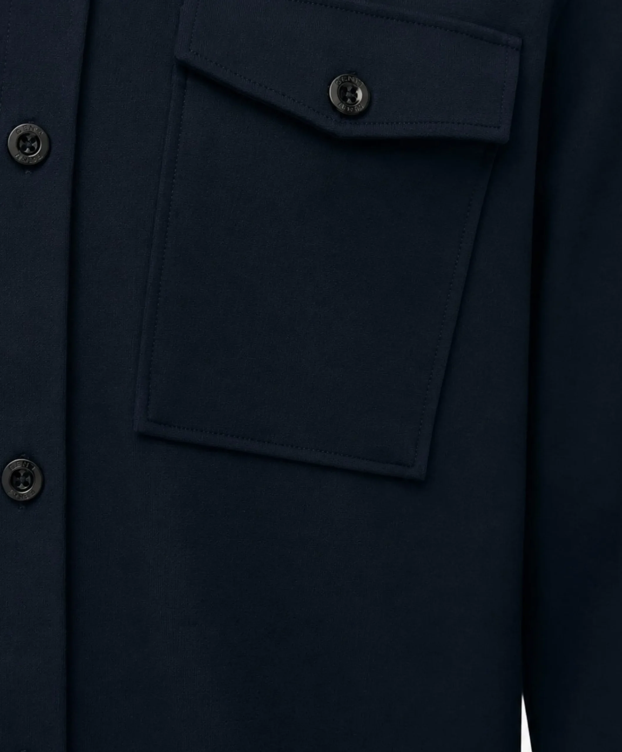 Heren overshirt blauw