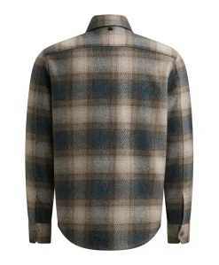 Heren overshirt blauw