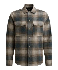 Heren overshirt blauw