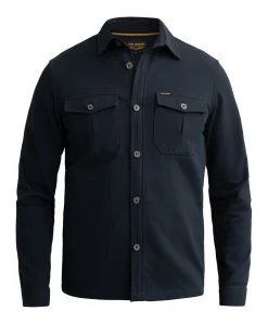 Heren overshirt blauw