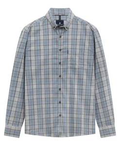 Heren overshirt blauw
