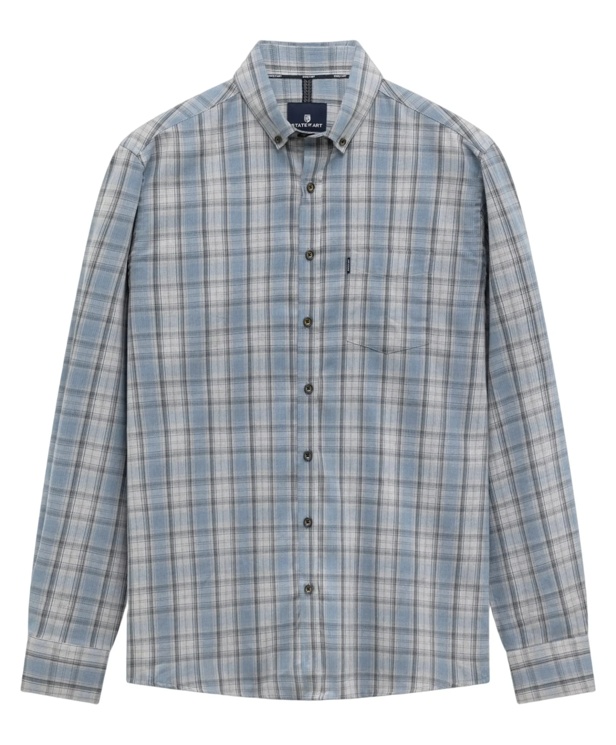 Heren overshirt blauw