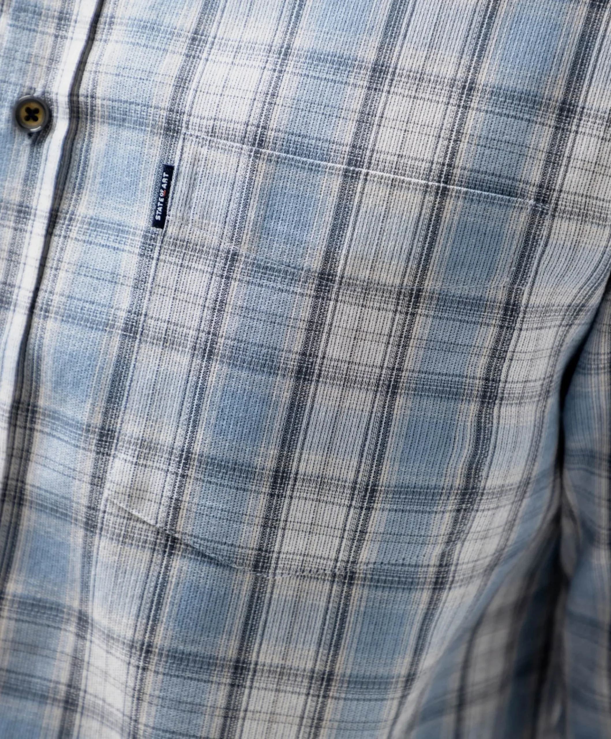 Heren overshirt blauw