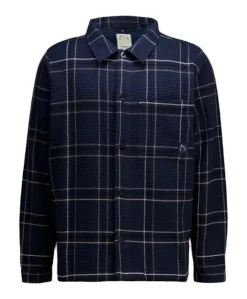 Heren overshirt blauw