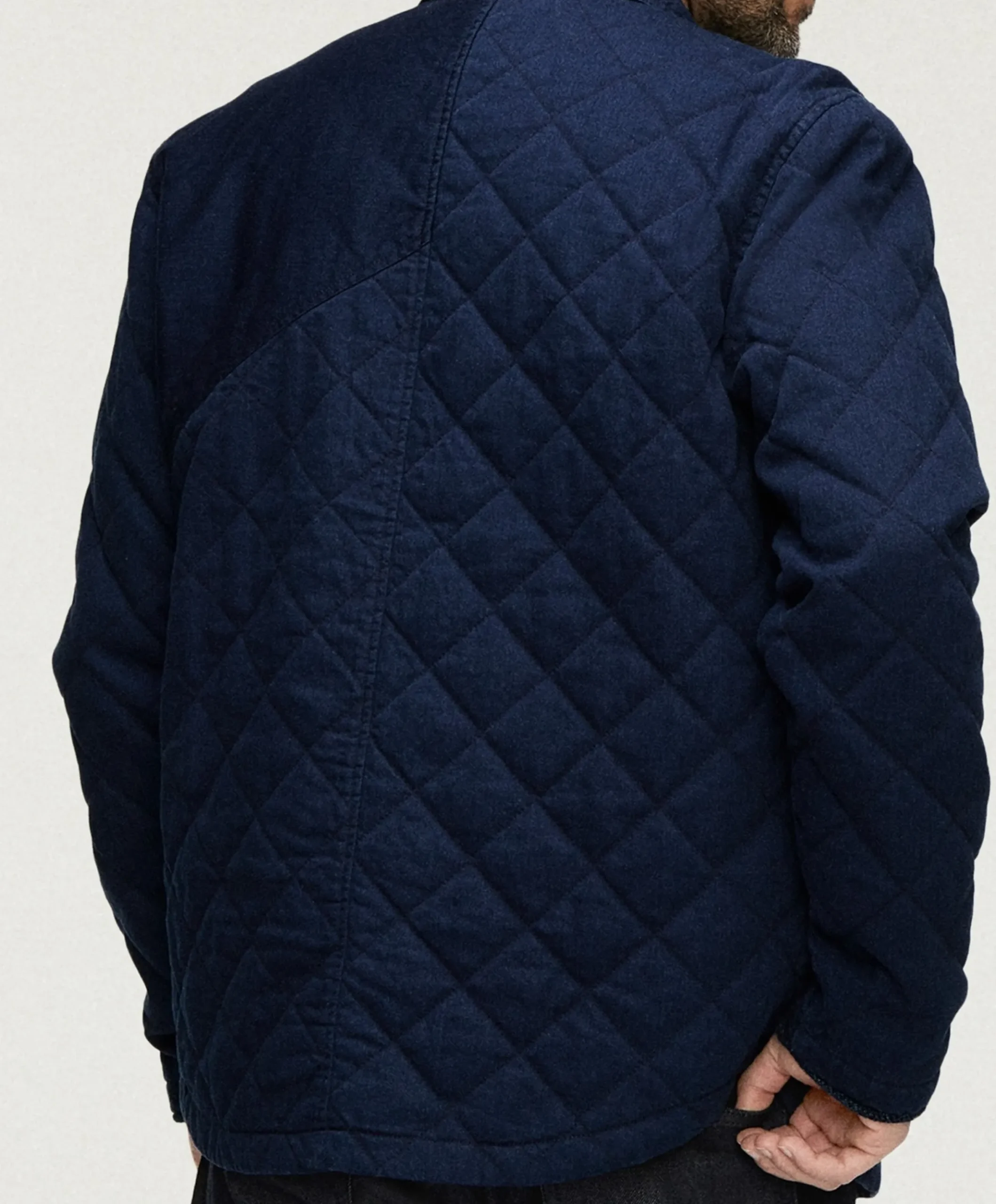 Heren overshirt blauw