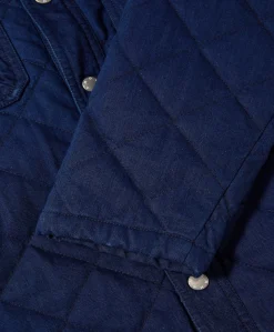 Heren overshirt blauw