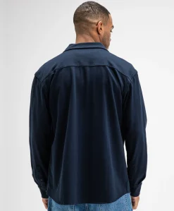 Heren overshirt blauw
