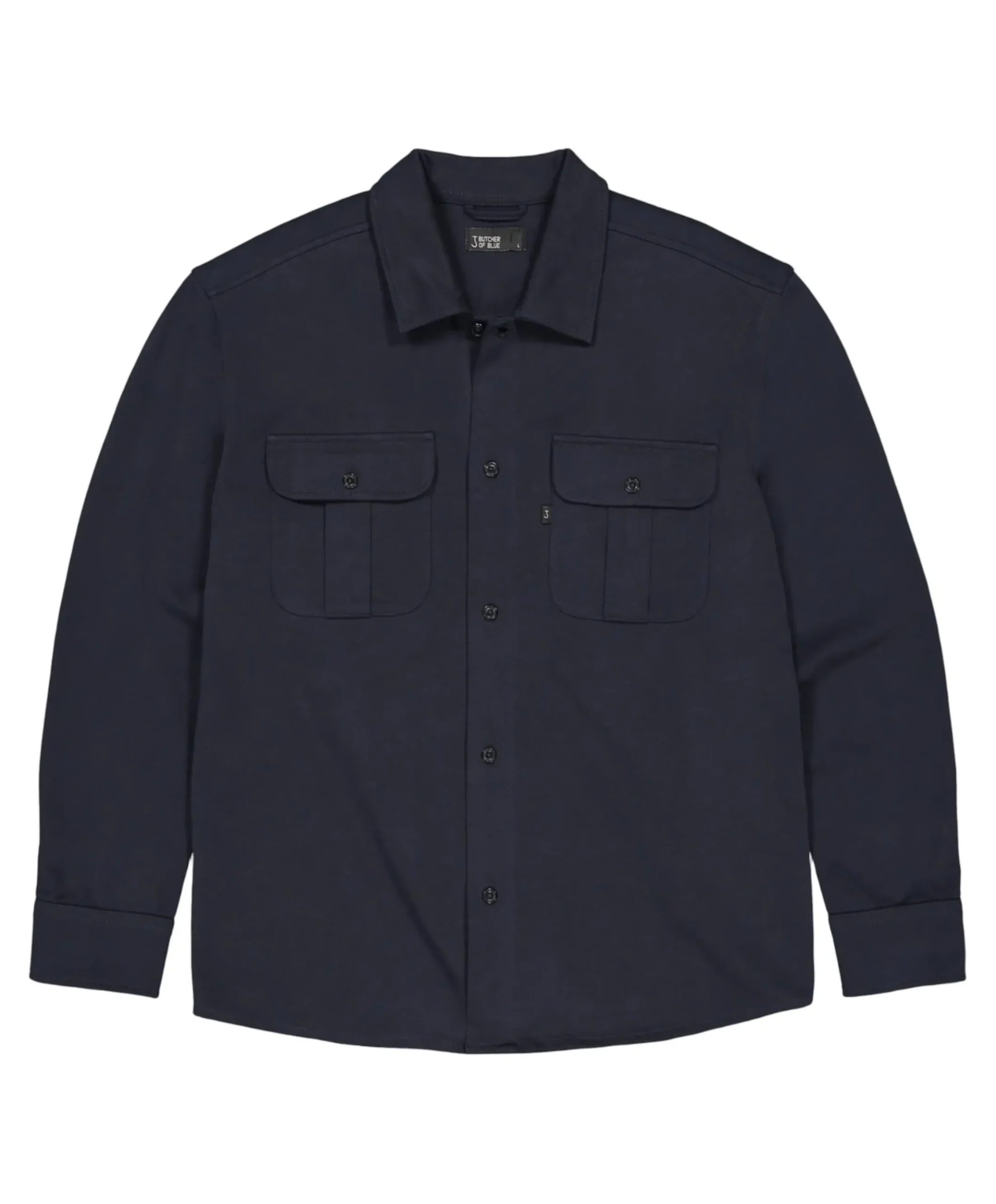 Heren overshirt blauw