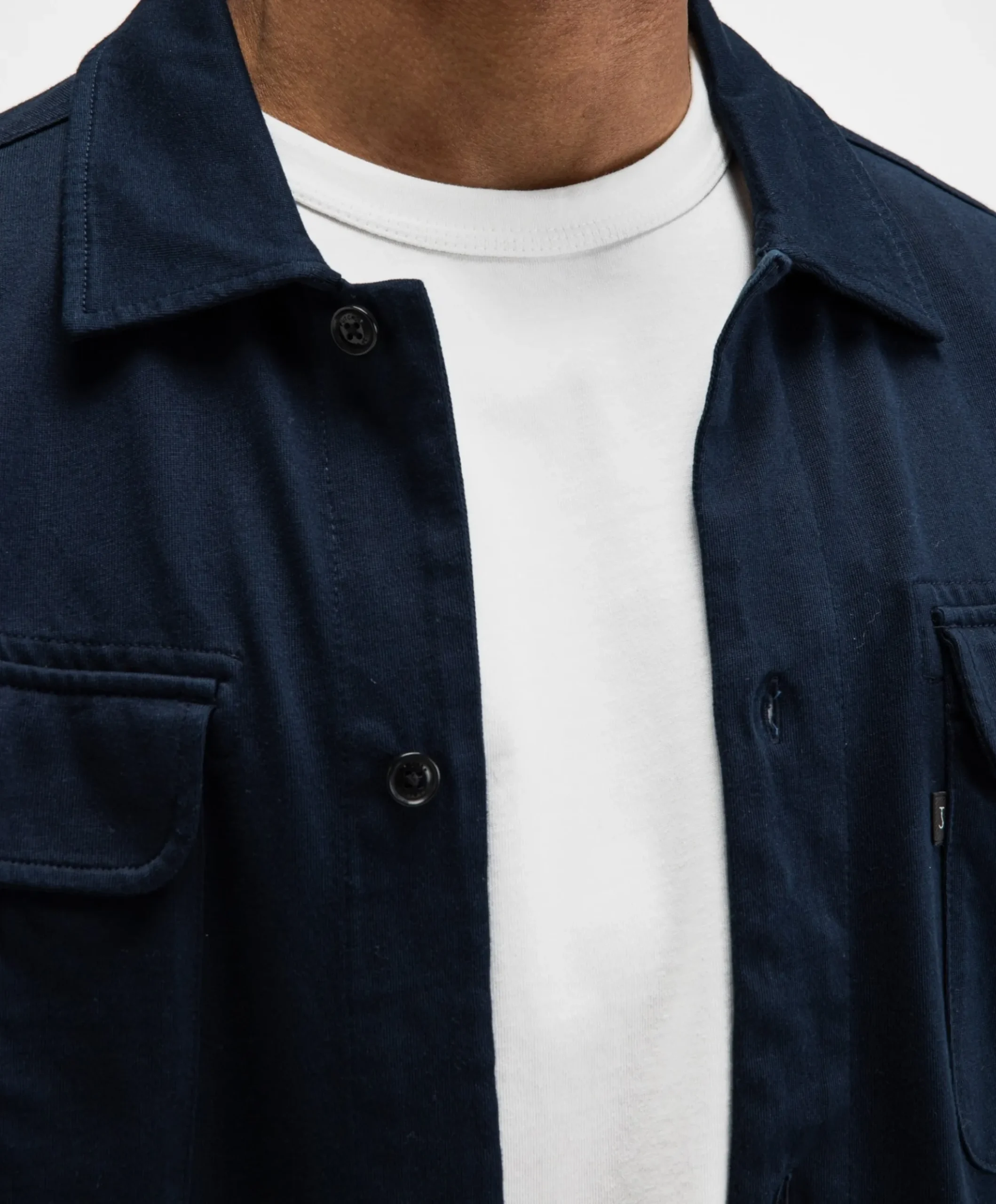 Heren overshirt blauw