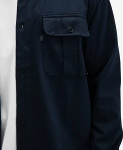 Heren overshirt blauw