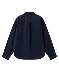 Heren overshirt blauw