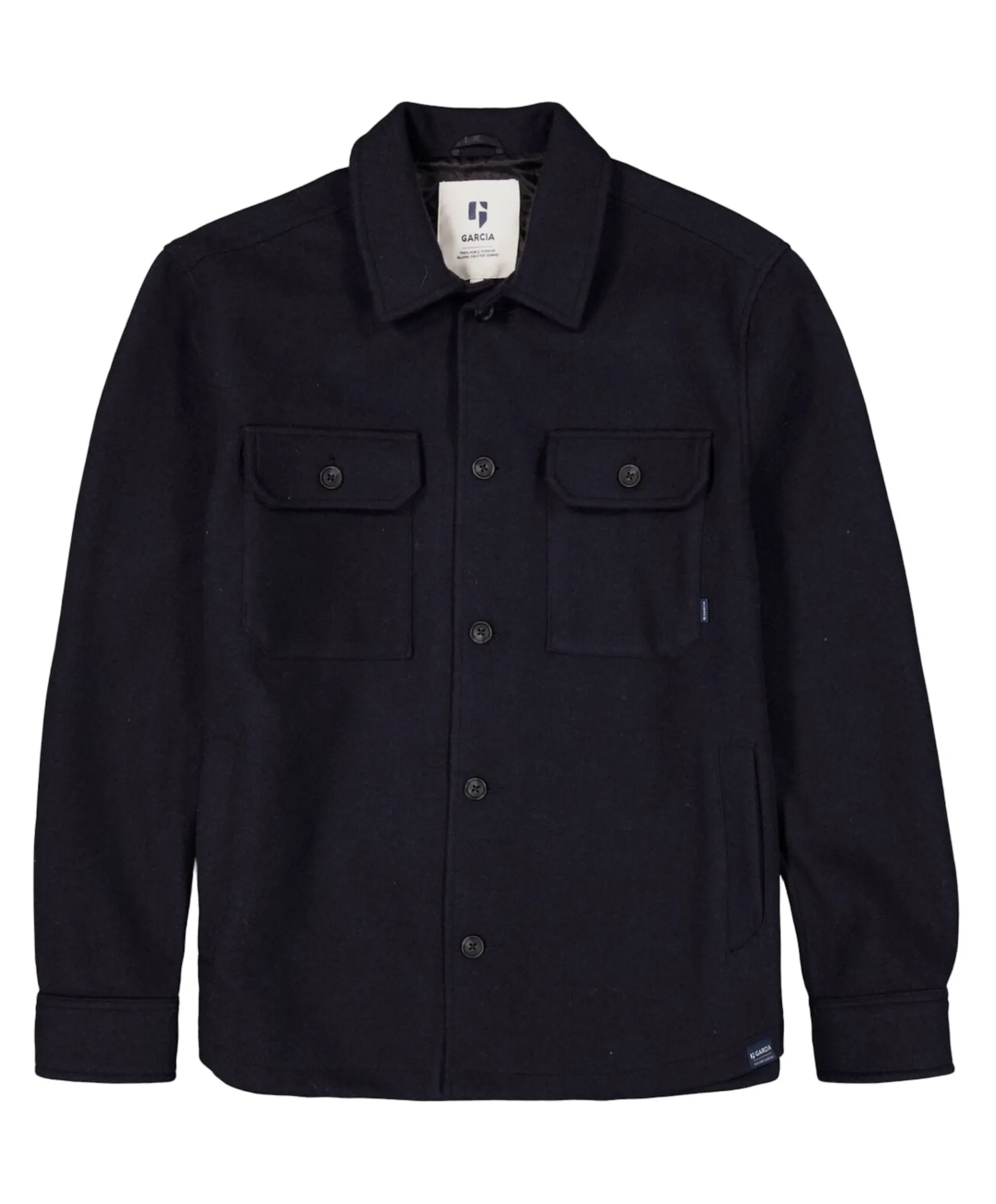 Heren overshirt blauw