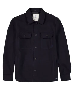 Heren overshirt blauw