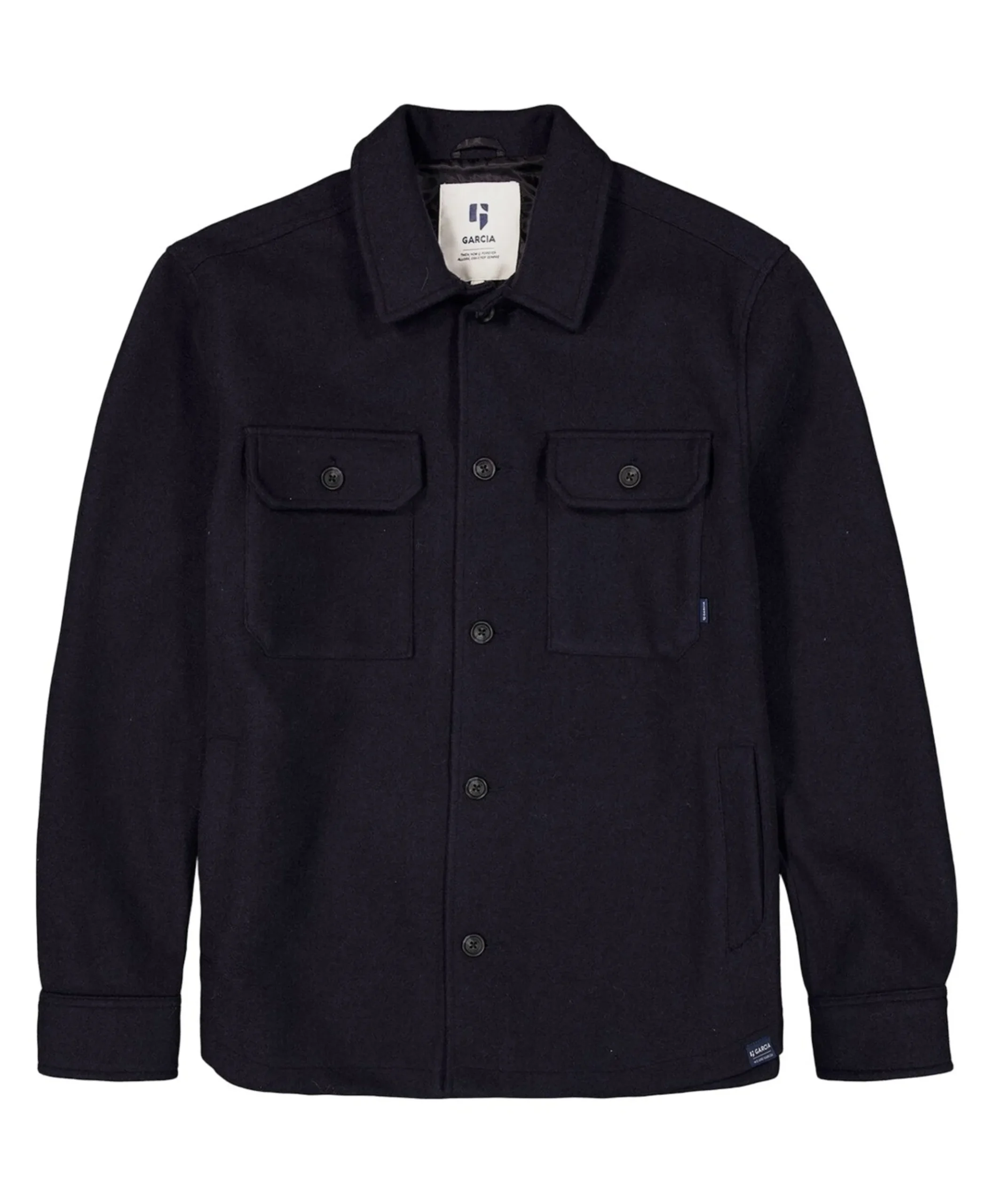 Heren overshirt blauw