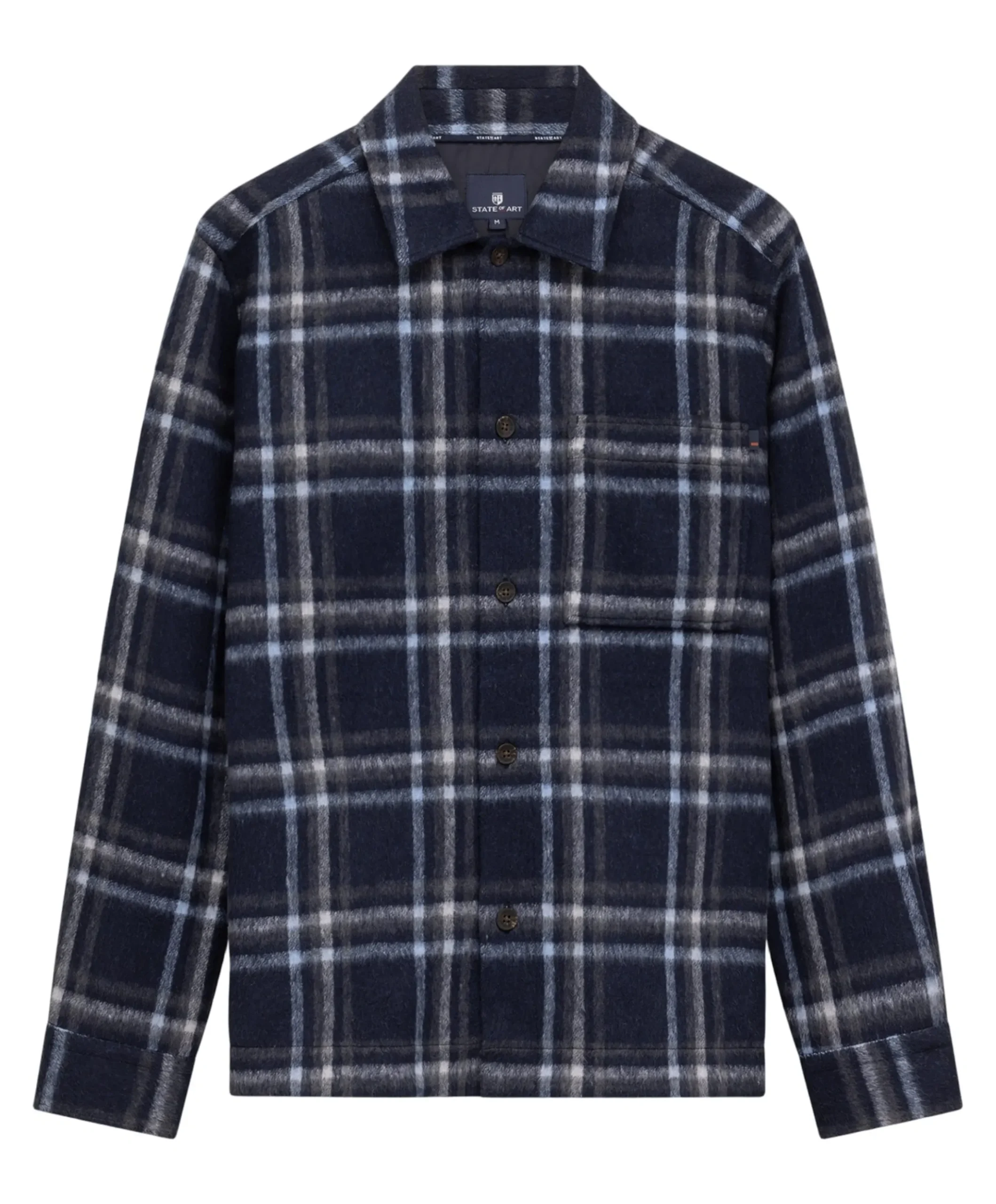 Heren overshirt blauw