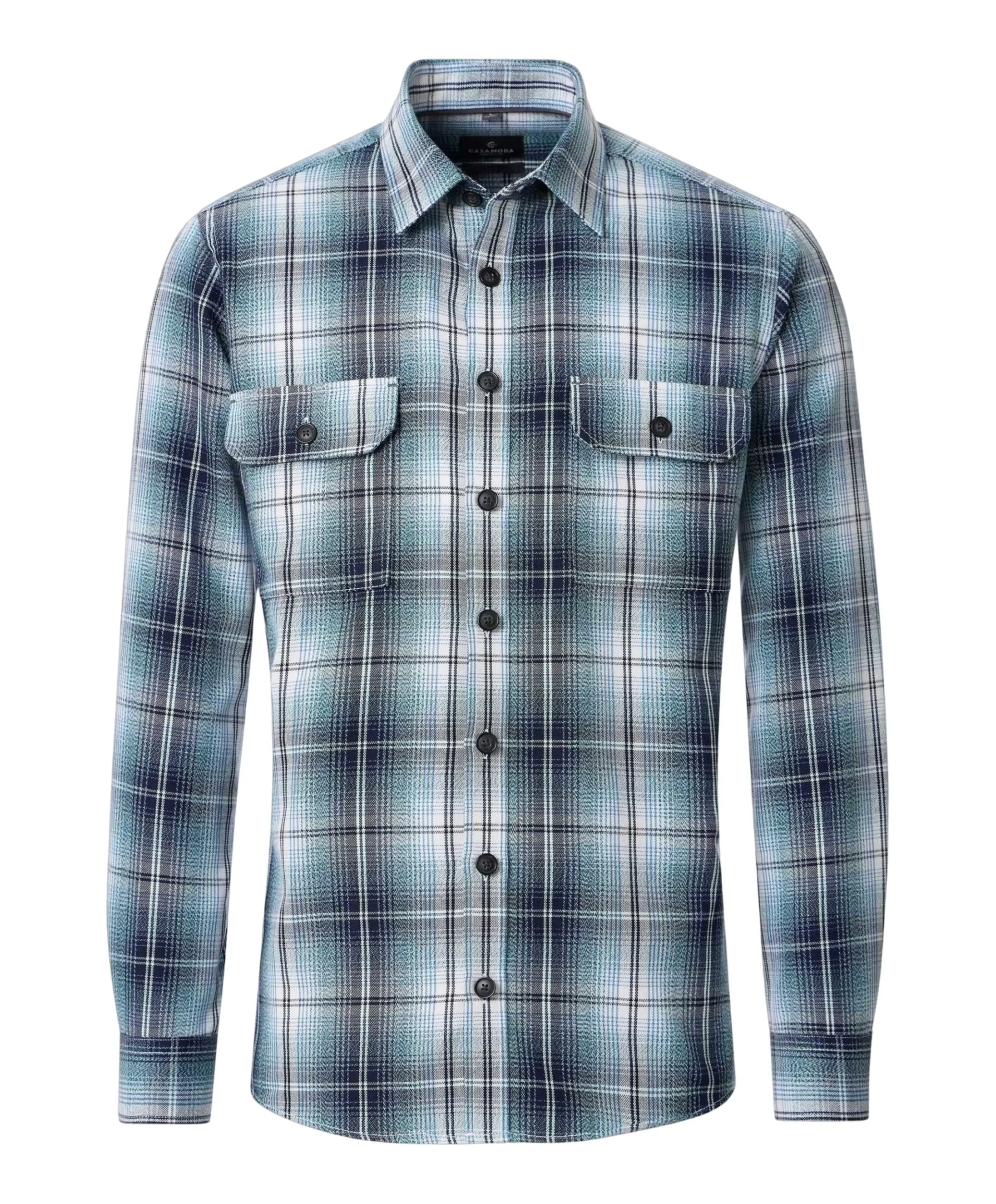 Heren overshirt blauw
