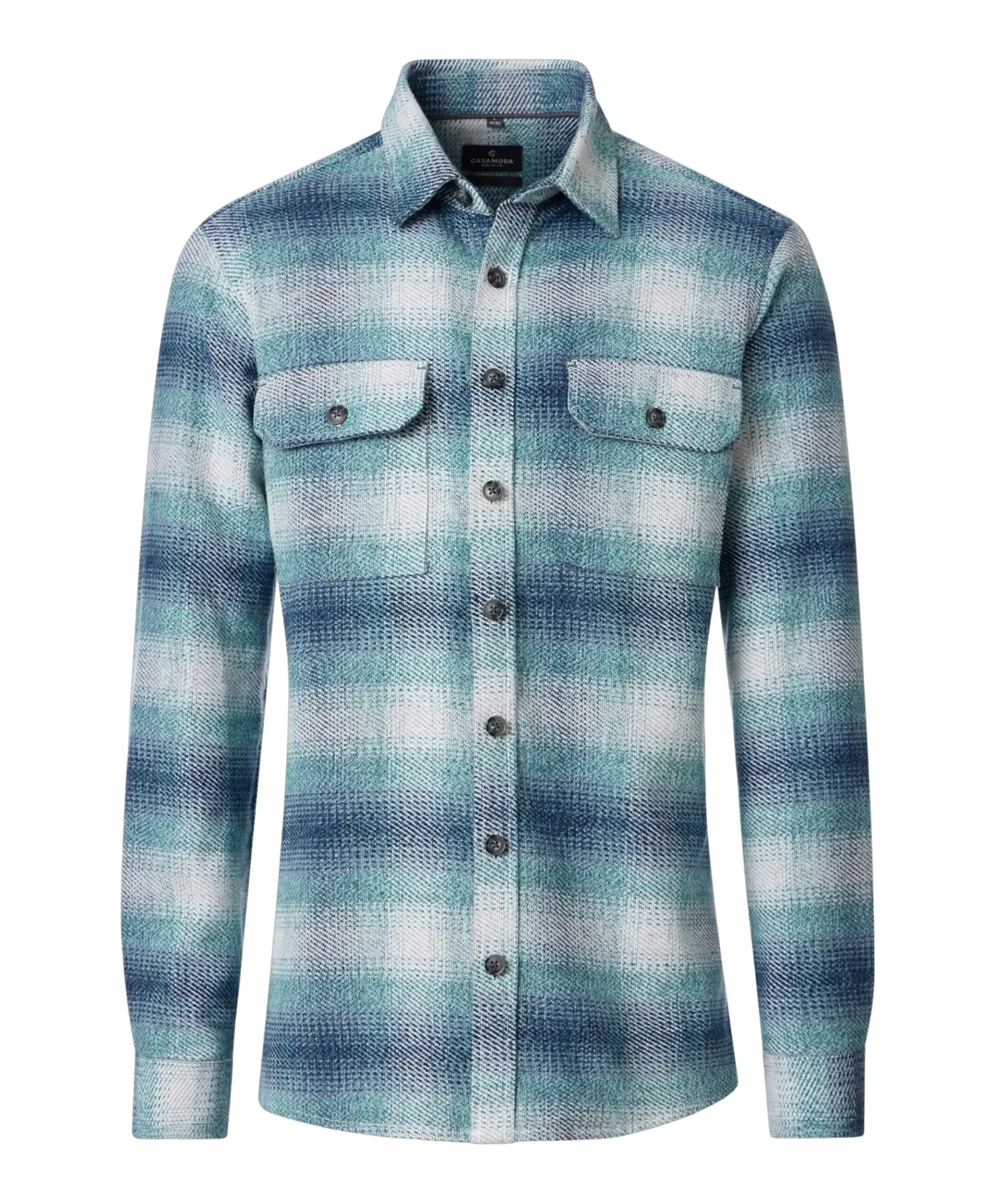 Heren overshirt blauw