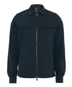 Heren overshirt blauw