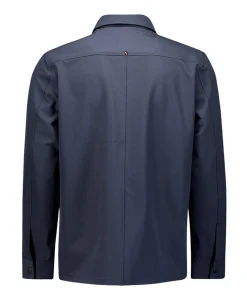 Heren overshirt blauw