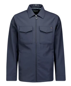 Heren overshirt blauw