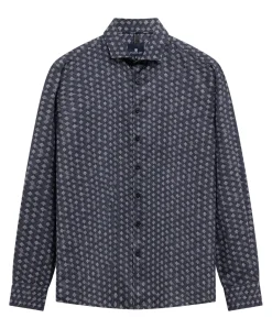 Heren overshirt blauw
