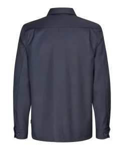 Heren overshirt blauw