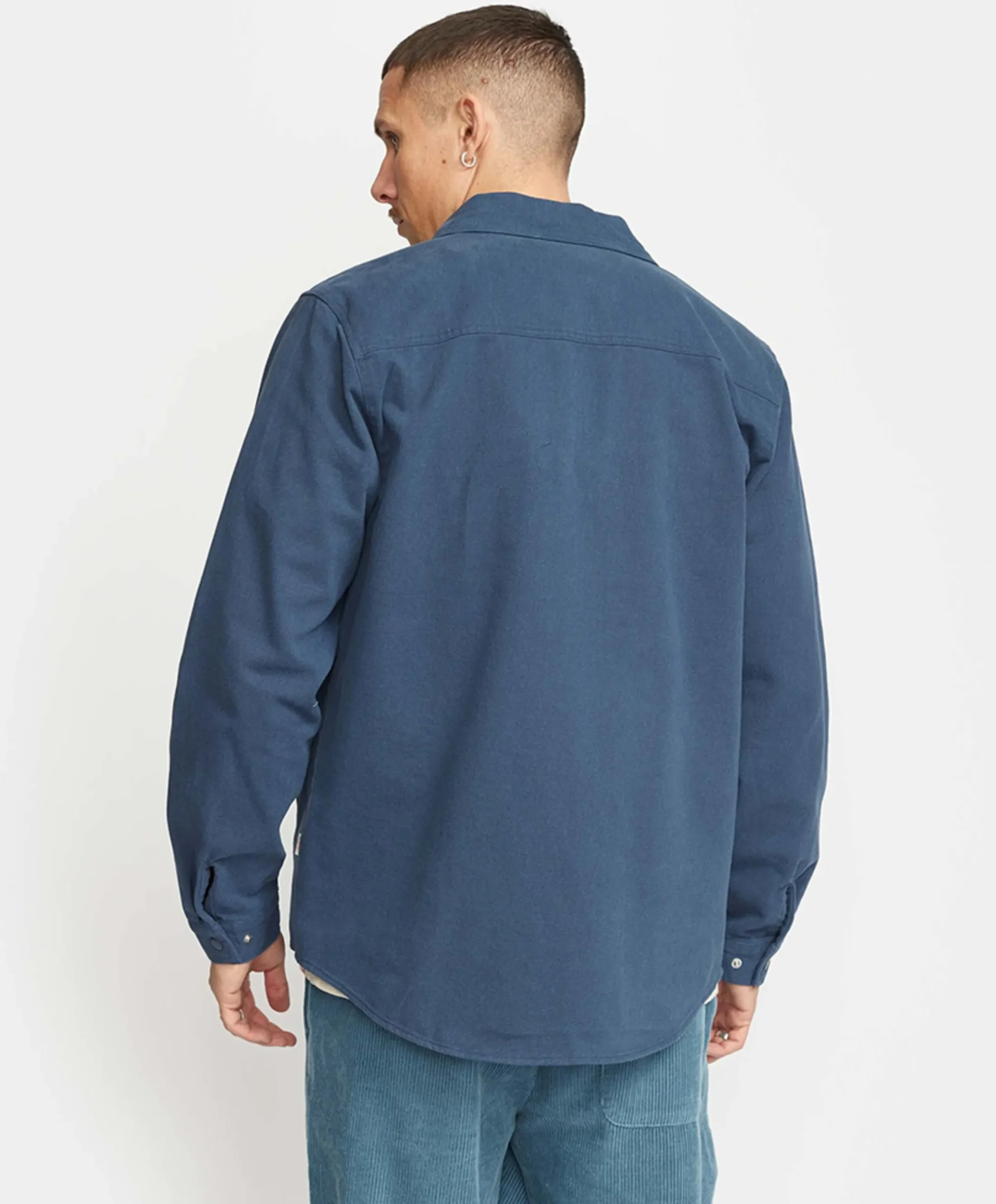 Heren overshirt blauw
