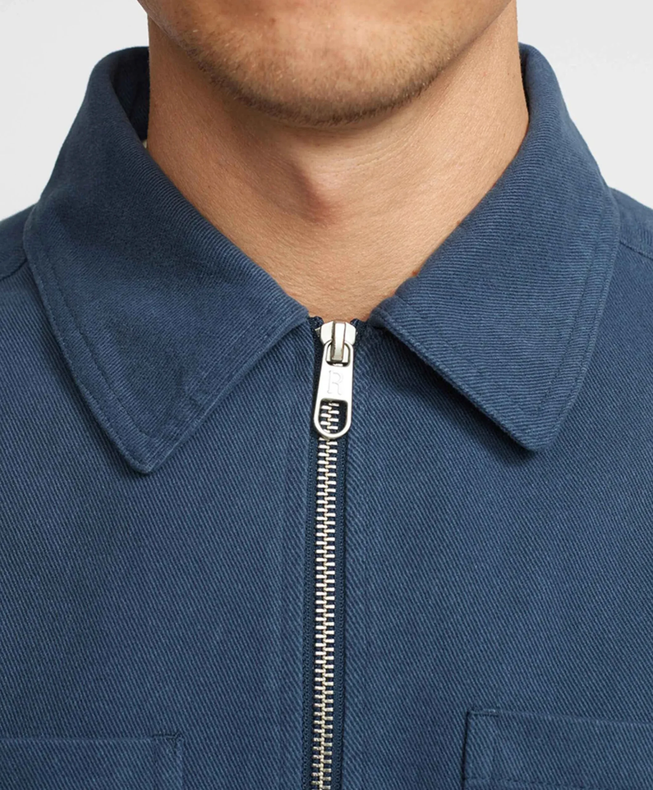 Heren overshirt blauw