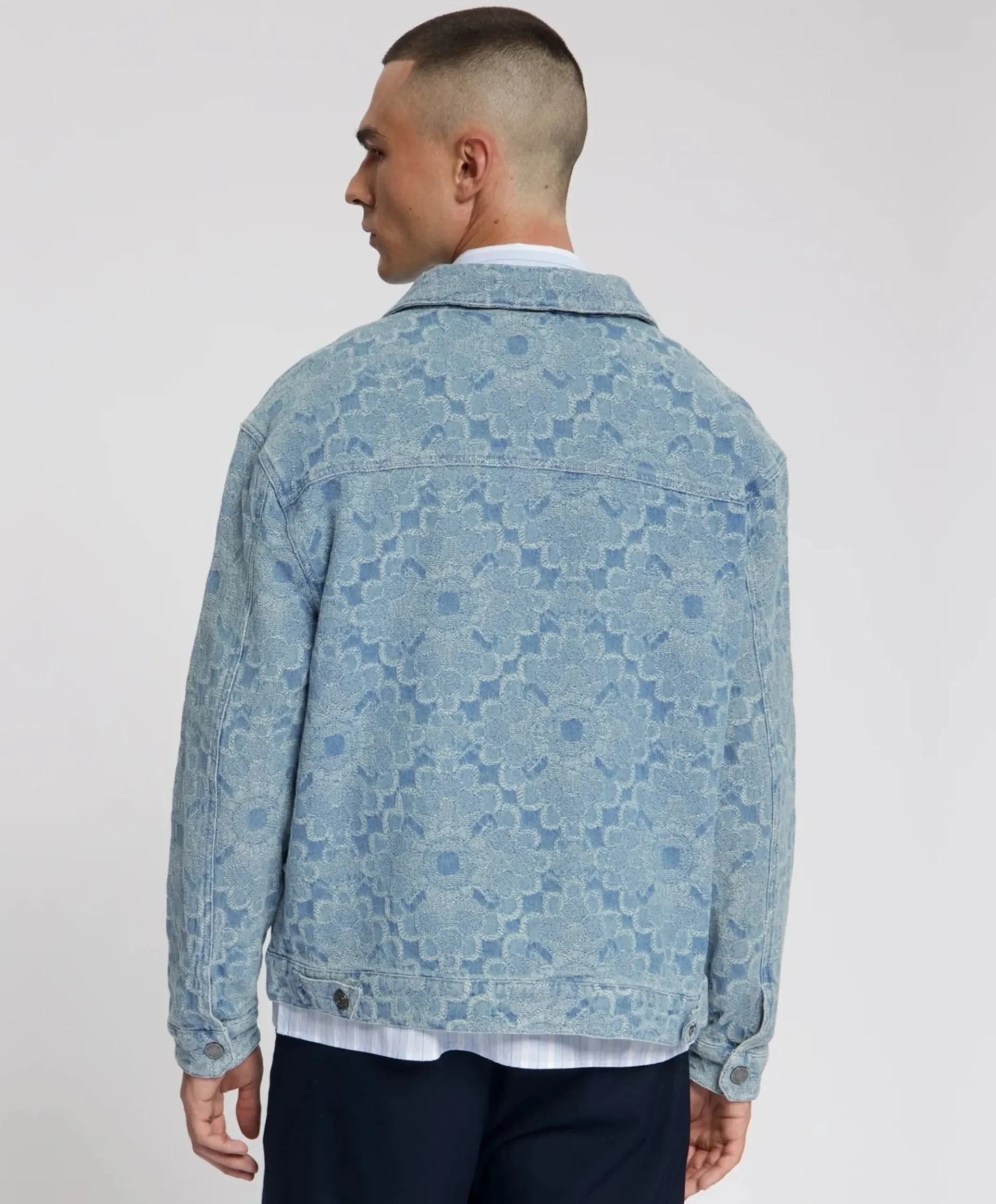 Heren overshirt blauw
