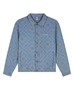 Heren overshirt blauw