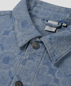 Heren overshirt blauw