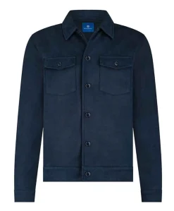 Heren overshirt blauw