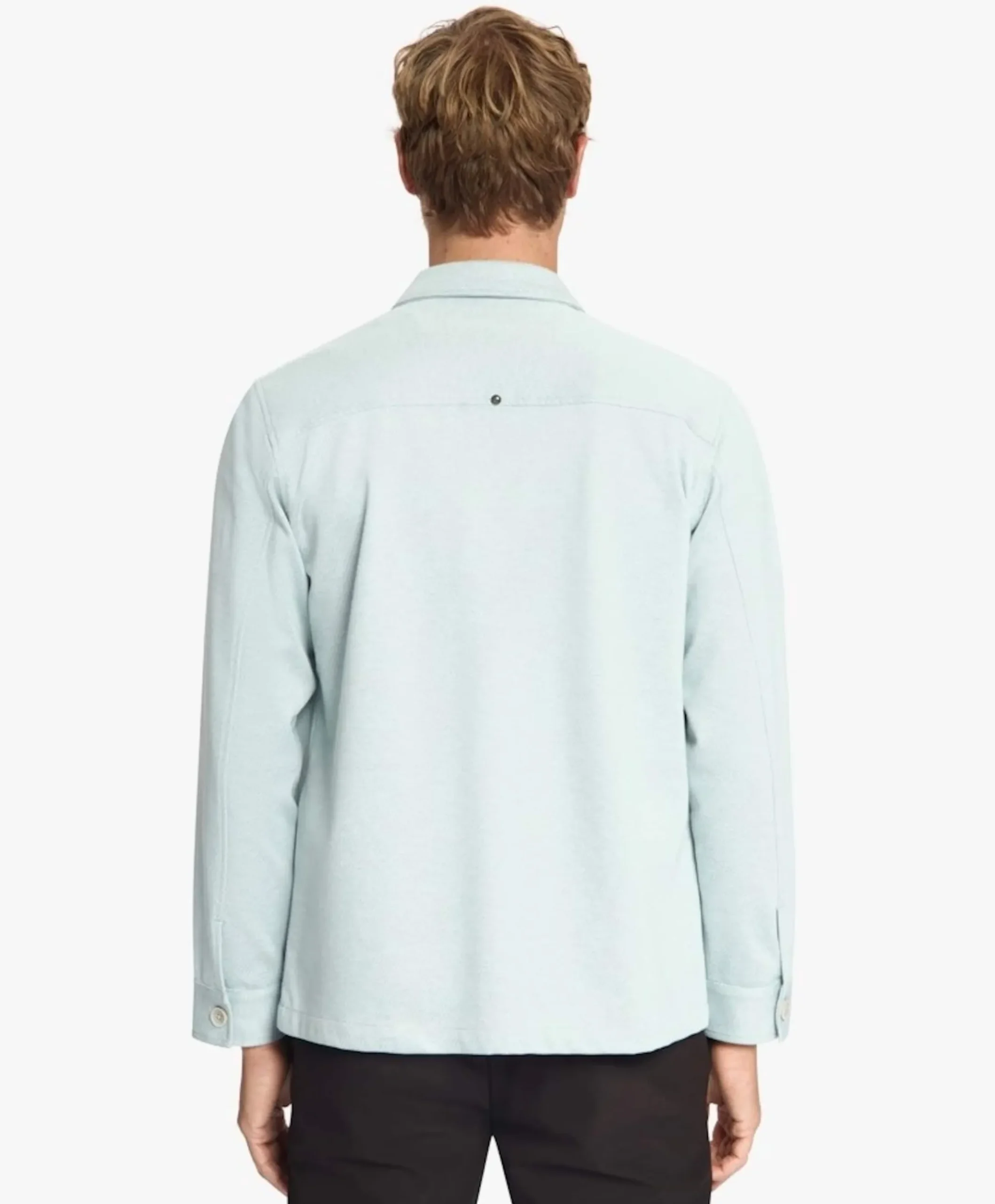 Heren overshirt blauw