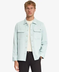 Heren overshirt blauw