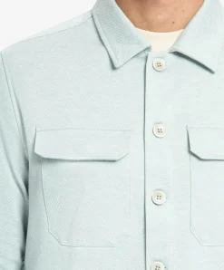 Heren overshirt blauw