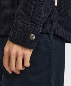 Heren overshirt blauw
