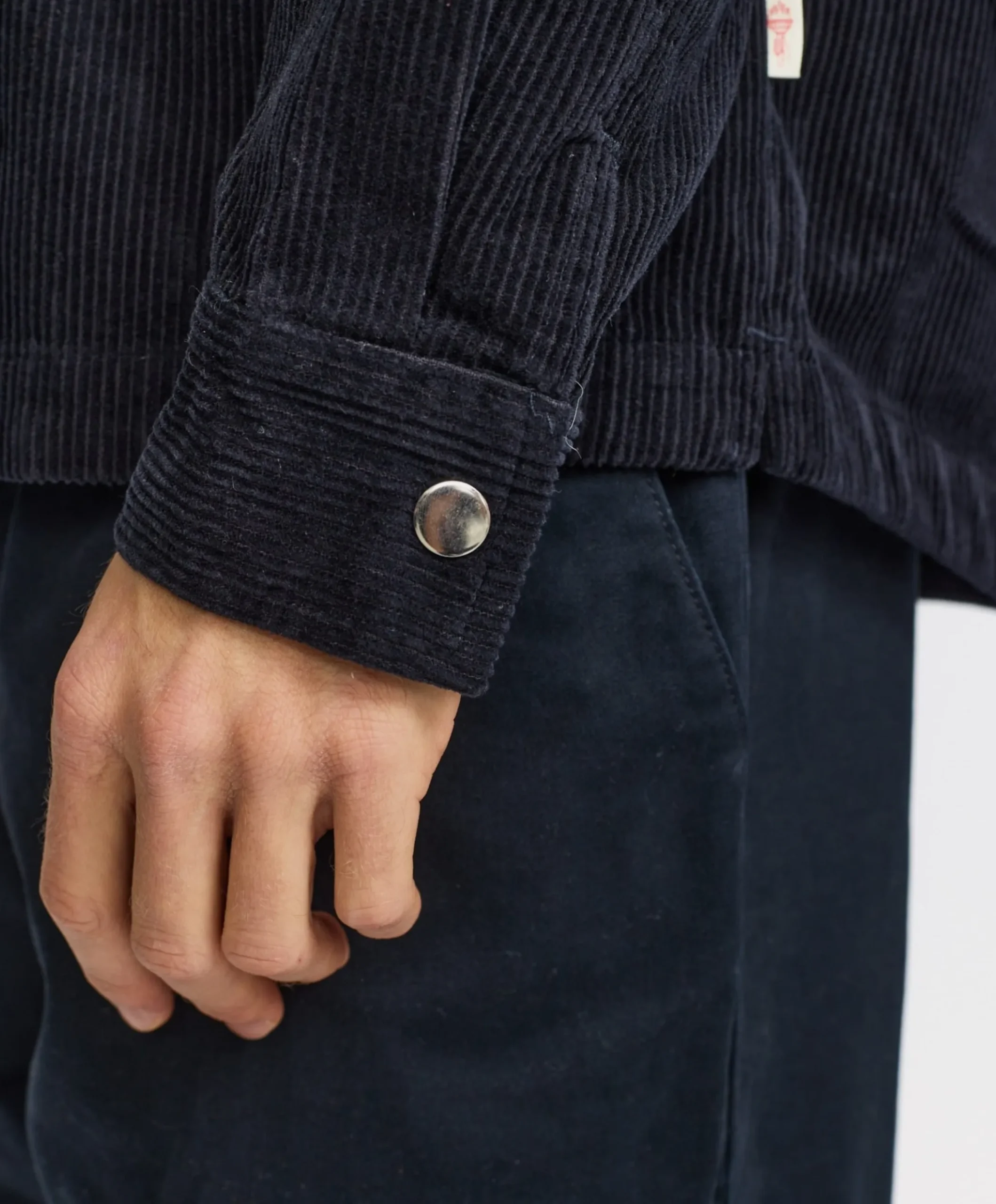 Heren overshirt blauw