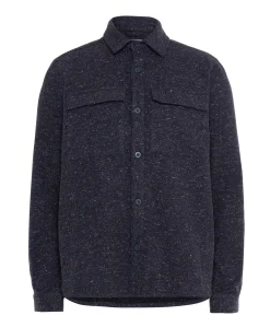 Heren overshirt blauw