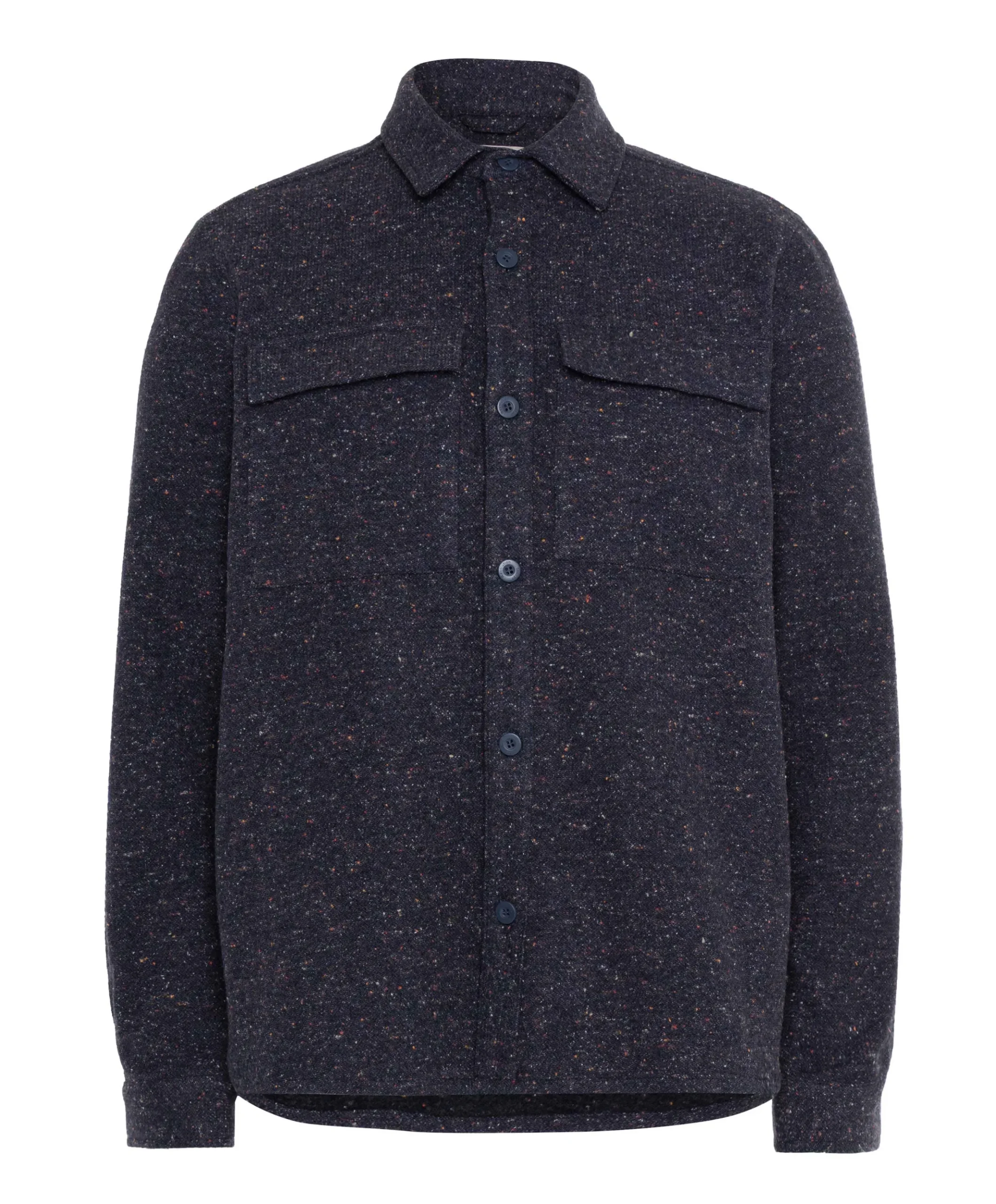 Heren overshirt blauw