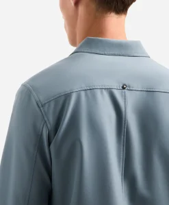Heren overshirt blauw