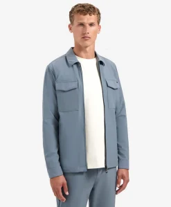 Heren overshirt blauw