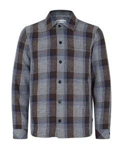 Heren overshirt bruin