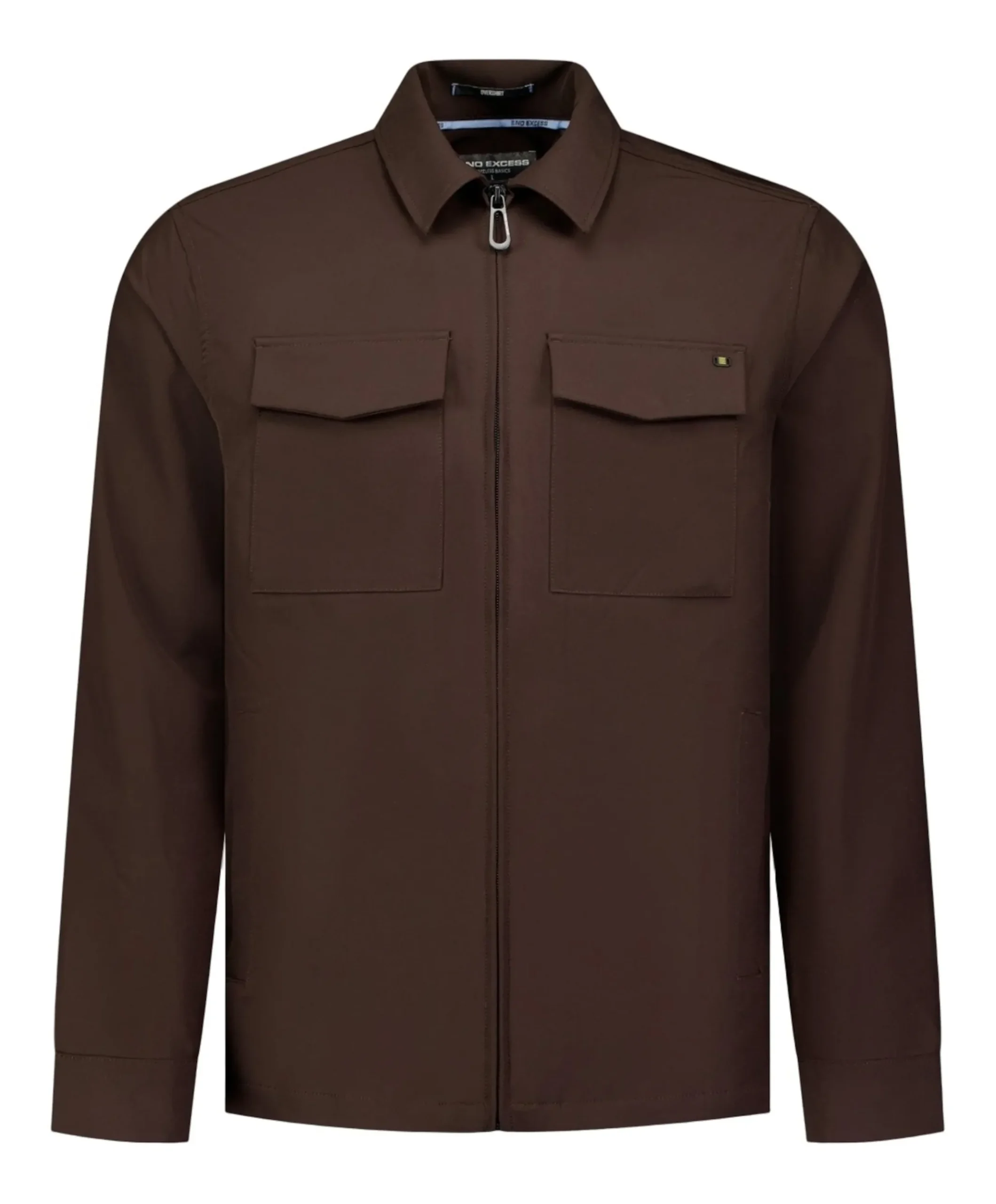Heren overshirt bruin