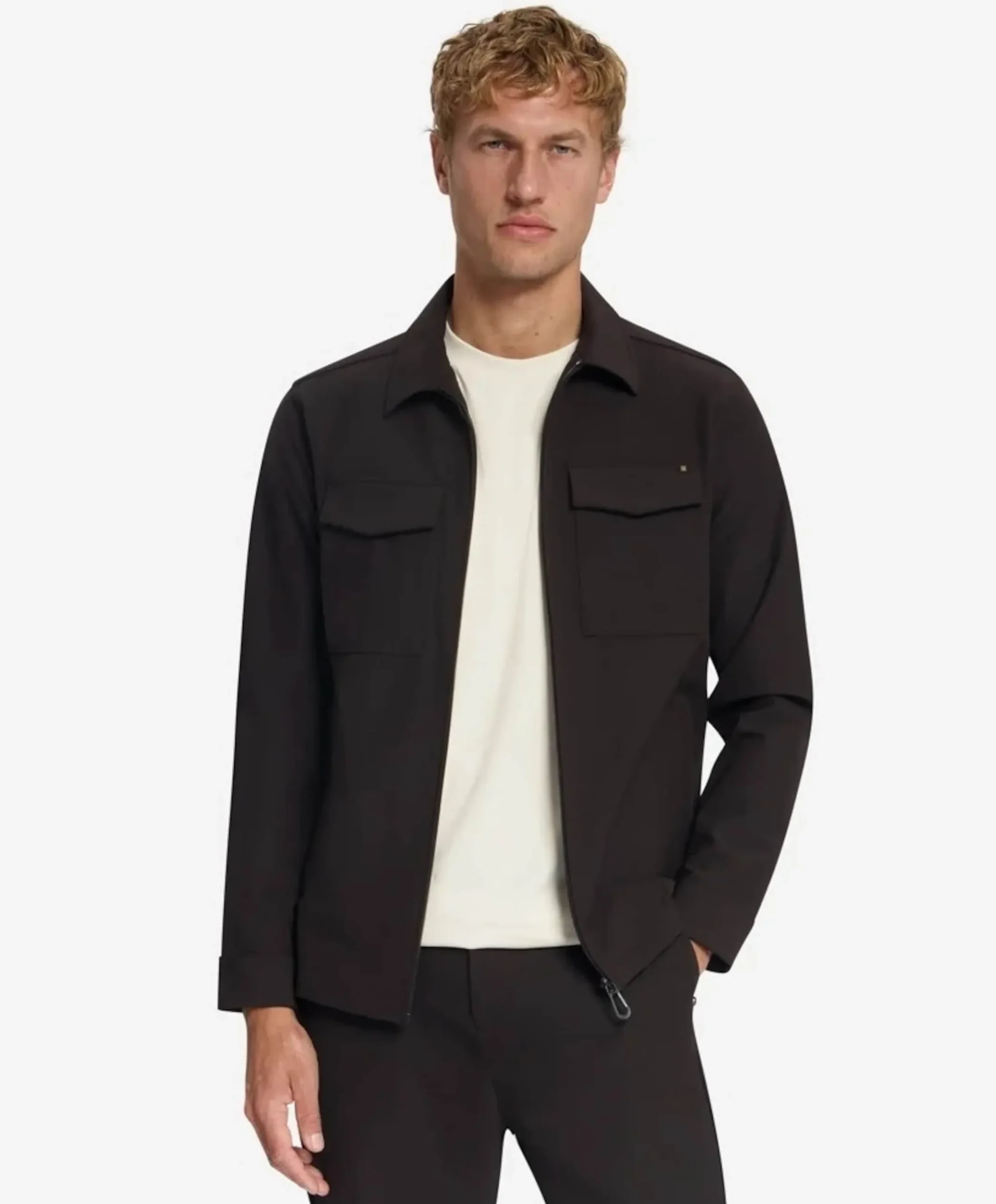 Heren overshirt bruin