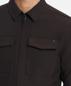 Heren overshirt bruin