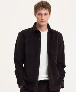 Heren overshirt bruin